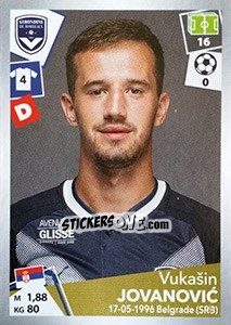 Sticker Vukašin Jovanovic - FOOT 2017-2018 n. 56 - Panini