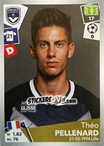 Sticker Théo Pellenard - FOOT 2017-2018 n. 58 - Panini