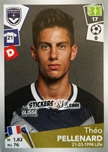 Cromo Théo Pellenard - FOOT 2017-2018 - Panini