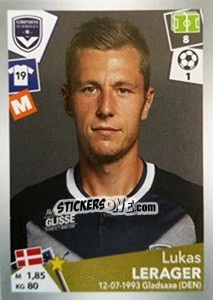 Sticker Lukas Lerager - FOOT 2017-2018 n. 61 - Panini