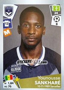 Sticker Younousse Sankharé - FOOT 2017-2018 n. 65 - Panini
