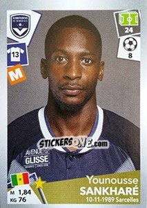 Sticker Younousse Sankharé - FOOT 2017-2018 - Panini