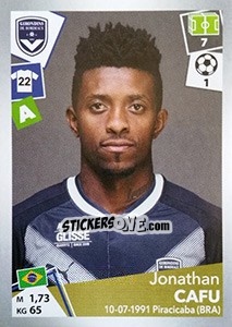 Cromo Jonathan Cafu - FOOT 2017-2018 - Panini