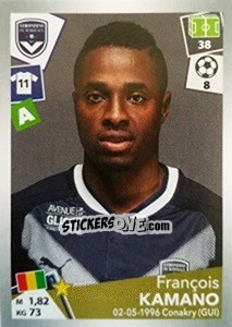 Sticker François Kamano - FOOT 2017-2018 n. 69 - Panini