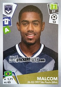 Sticker Malcom - FOOT 2017-2018 - Panini