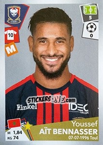 Cromo Youssef Aït Bennasser - FOOT 2017-2018 - Panini