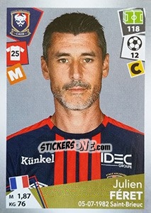 Sticker Julien Féret - FOOT 2017-2018 n. 90 - Panini