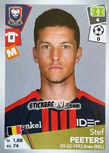 Sticker Stef Peeters - FOOT 2017-2018 - Panini