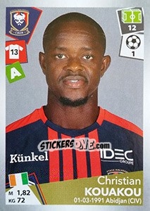 Sticker Christian Kouakou - FOOT 2017-2018 - Panini