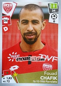 Figurina Fouad Chafik - FOOT 2017-2018 - Panini