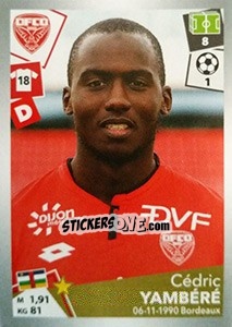 Cromo Cédric Yambéré - FOOT 2017-2018 - Panini