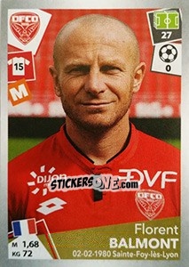 Sticker Florent Balmont - FOOT 2017-2018 n. 116 - Panini