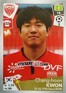 Sticker Chang-Hoon Kwon - FOOT 2017-2018 n. 117 - Panini