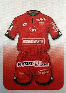 Sticker Allez Les Rouges! (Uniforme) - FOOT 2017-2018 n. 127 - Panini