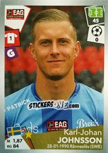 Figurina Karl-Johan Johnsson - FOOT 2017-2018 - Panini