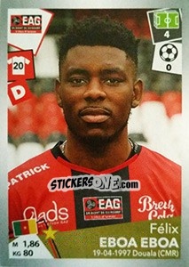 Sticker Félix Eboa Eboa - FOOT 2017-2018 n. 132 - Panini