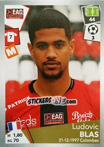 Sticker Ludovic Blas - FOOT 2017-2018 n. 139 - Panini
