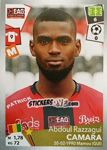 Sticker Abdoul Razzagui Camara - FOOT 2017-2018 n. 140 - Panini