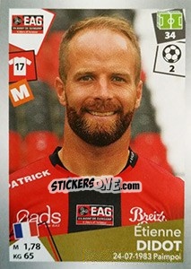 Sticker étienne Didot - FOOT 2017-2018 n. 144 - Panini