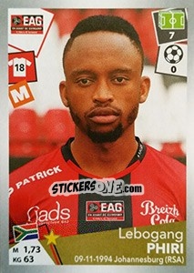 Sticker Lebogang Phiri - FOOT 2017-2018 n. 145 - Panini