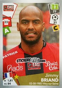 Sticker Jimmy Briand - FOOT 2017-2018 n. 148 - Panini