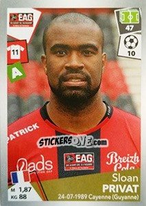 Sticker Sloan Privat - FOOT 2017-2018 n. 149 - Panini