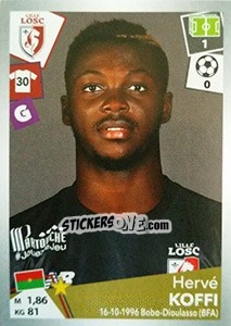 Figurina Hervé Koffi - FOOT 2017-2018 - Panini