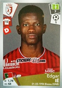 Sticker Edgar Ié - FOOT 2017-2018 n. 161 - Panini