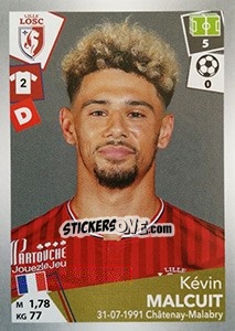 Figurina Kévin Malcuit - FOOT 2017-2018 - Panini