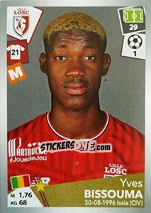 Sticker Yves Bissouma - FOOT 2017-2018 n. 169 - Panini