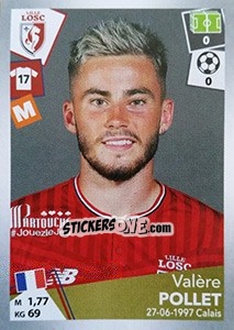 Sticker Valère Pollet - FOOT 2017-2018 - Panini