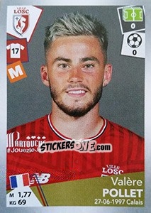 Figurina Valère Pollet - FOOT 2017-2018 - Panini