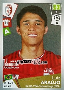 Cromo Luiz Araújo - FOOT 2017-2018 n. 173 - Panini