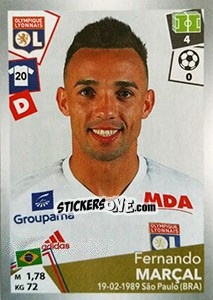 Sticker Fernando Marçal - FOOT 2017-2018 n. 185 - Panini