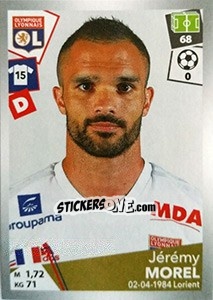 Cromo Jérémy Morel - FOOT 2017-2018 - Panini