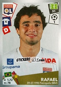 Sticker Rafael da Silva - FOOT 2017-2018 n. 189 - Panini