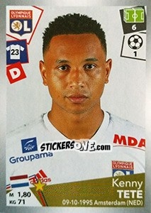 Sticker Kenny Tete - FOOT 2017-2018 n. 190 - Panini