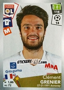 Sticker Clément Grenier - FOOT 2017-2018 n. 193 - Panini