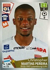 Sticker Christopher Martins Pereira - FOOT 2017-2018 n. 194 - Panini