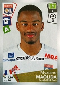 Sticker Myziane Maolida - FOOT 2017-2018 n. 201 - Panini