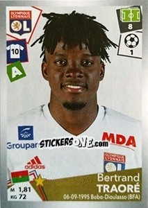 Figurina Bertrand Traoré - FOOT 2017-2018 - Panini