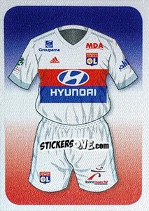 Sticker Allez L'OL! (Uniforme) - FOOT 2017-2018 n. 205 - Panini