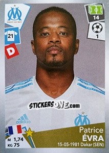 Sticker Patrice évra - FOOT 2017-2018 n. 213 - Panini