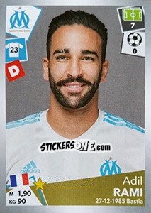Sticker Adil Rami - FOOT 2017-2018 n. 214 - Panini