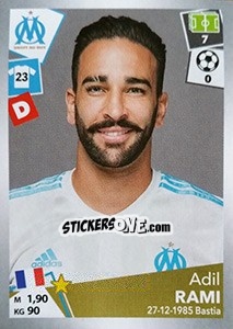 Figurina Adil Rami - FOOT 2017-2018 - Panini