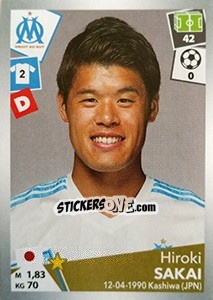 Sticker Hiroki Sakai - FOOT 2017-2018 - Panini