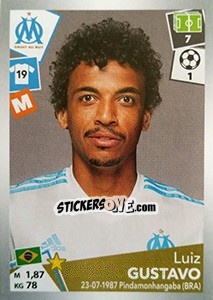 Sticker Luiz Gustavo - FOOT 2017-2018 - Panini