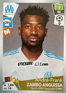 Sticker André-Frank Zambo Anguissa - FOOT 2017-2018 n. 221 - Panini