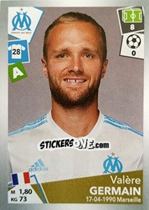 Sticker Valère Germain - FOOT 2017-2018 n. 222 - Panini