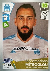 Figurina Kostas  Mítroglou - FOOT 2017-2018 n. 223 - Panini